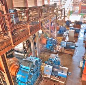 Redutores planetários instalados na Usina Paraíso