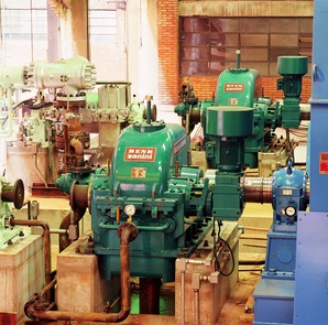 Turborredutores em operação em casas de forças de usinas de açúcar e etanol