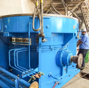 Aplicación: Molino de rodillos verticales (reforma)